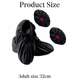 3 Pairs Reusable Overshoes Non-Slip Washable Shoe Covers for Household Thickened Dustproof Indoor Boot Covers
