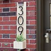 Briout 5" Floating House Numbers for Outside, Metal Modern Address