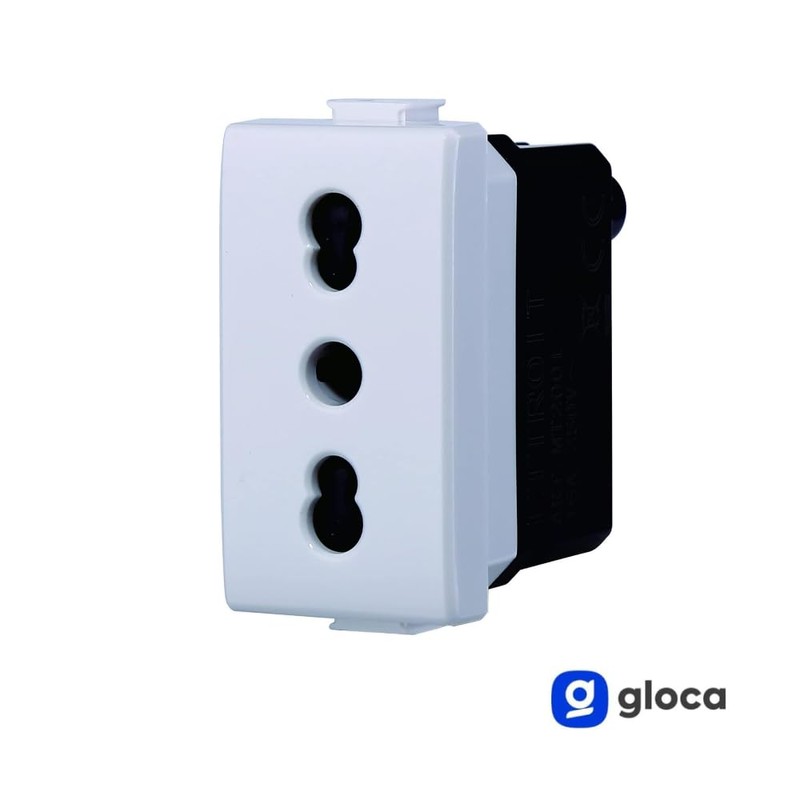 gloca Set of 10 2P+T 16A Dual Socket Sockets Compatible