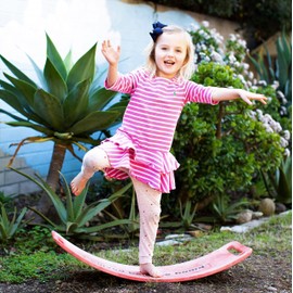 Platports Wobble Board, Kids Balance Board, Non Wooden Balance Toddler Rocker Board, Wobble Board Kids, Balance Toys Trainer Board with 360 Degree Rotation