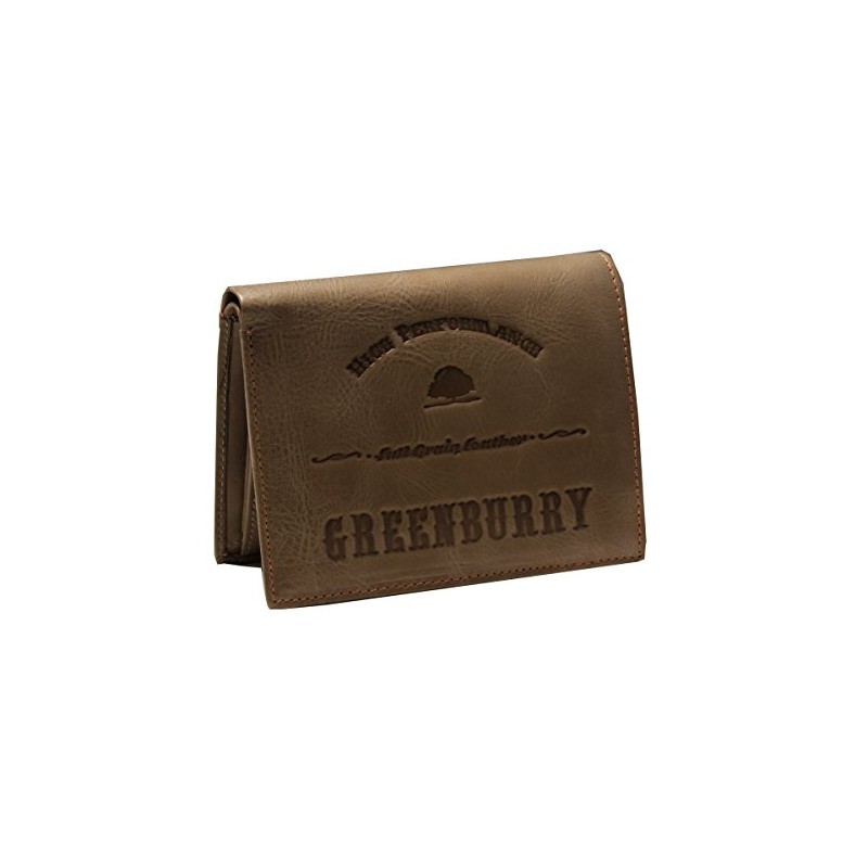 Greenburry Full Grain Vintage Wallet Leather 9,5 cm army green