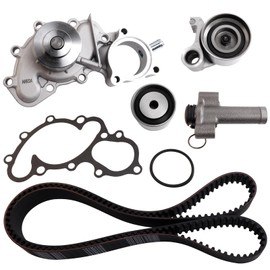 CXYUGUA Timing Belt Kit with Water Pump Compatible with 1996-2002 4Runner 3.4L, 1995-2004 Tacoma 3.4L, 2000-2004 Tundra 3.4L, 1995-1998 T100 3.4L, Timing Belt Kit Replace for:TKT-025