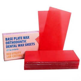 LA MIERE General USE 20PCS 270g Medium Soft Base Plate Wax - Molding Casting Wax Sheet, Casting Sheets, Modeling Filling, NO Denture