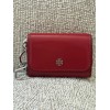Tory Burch New Tory Burch EMERSON PATENT FLAPCARD WARM RED