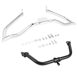 Aferrizu Motorcycle Chopped Engine Guard Protector Crash Bar for Harley Davidson Touring Road Glide FLTRX FLTRXS FLTRXST FLTRXSE with Fairing Support Brackets Highway Bar 2015-2023, Chrome