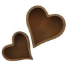 FRANK FLECHTWAREN Planter Rust Heart, Set of 2