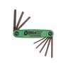 Bondhus 12632 GorillaGrip, Set of 8 Star Fold-up Keys, sizes