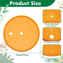 ShineSirius Round Planter Inserts with Drainage Holes,Flower Pot Filler Insert for Large Round Planters,Planter Fillers for Less Soil Needed Gardening Indoor & Outdoor Use (1pc-13 in)