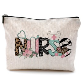 QGFM Nurse Cosmetic Bags With Zipper - Gifts for Women & Nursing Students