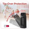 BLACK+DECKER Oscillating Space Heater, Portable Heater with Remote Control, Ceramic