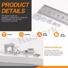 Rustark 90Pcs M3 M4 M5 M6 M8 Square Nuts Assortment