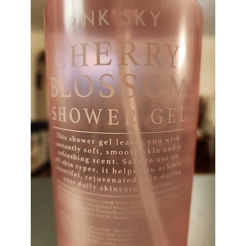 Pink Sky CHERRY BLOSSOM Scented Shower Gel w/Vitamin E Soothe