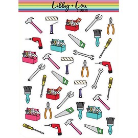 Home Improvement Tools Planner Stickers | Libby and Lou Sticker Co