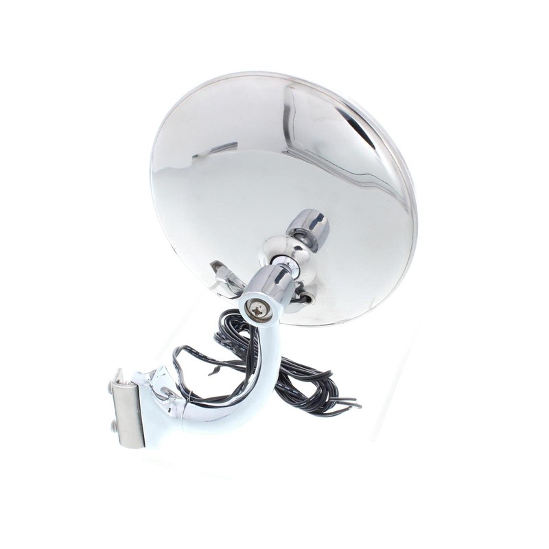 4" Peep Mirrors w/Turn Signals, Fits Driver and Passenger -