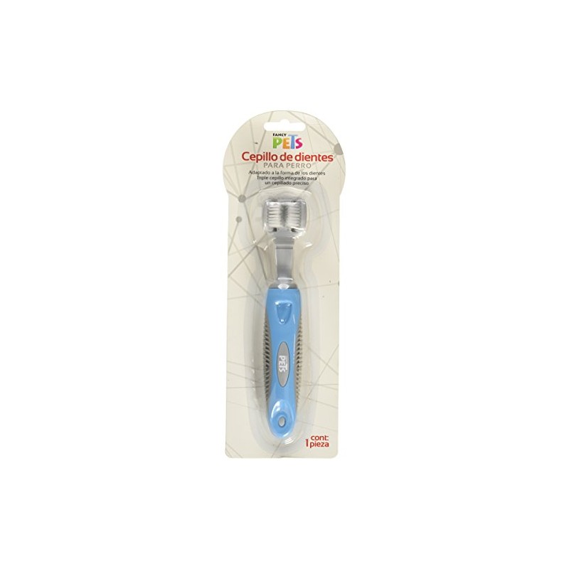 Fancypets Fancy Pets Cepillo de Dental Triple para Perro Unicolor.