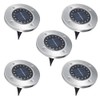 5Pcs Solar Power Underground Light Landscape Lamp 16 LED RainProof