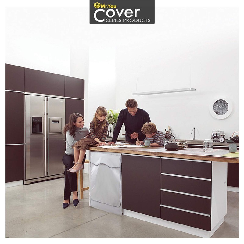 Washing Machine Cover Washer/Dryer Cover for Front-Loading Machine Waterproof Dustproof