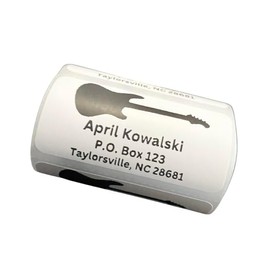 Custom Stickers, Electric Guitar Return Address Labels, Address Stickers, Several Designs, 2x1 inch labels, Several Font Choices