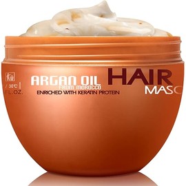 Nuspa Argan Oil Hair Mask - Deep Conditioner Sulfate Free for for Dry Damaged Hair with Organic Jojoba Kernel Oil Aloe Vera Collagen and Keratin