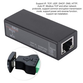 CCYLEZ WiFi Serial Server, Elfin-EW10 to WiFi Ethernet RS232 Wireless Communication Module, Network Devices, Modbus Support IP, TCP, UDP, DHCP, DNS, HTTP