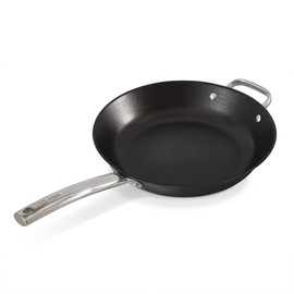 DASH Delish 12" Lightweight Cast Iron Pan for Pancakes, sauces, vegetables, pasta, and more - Black