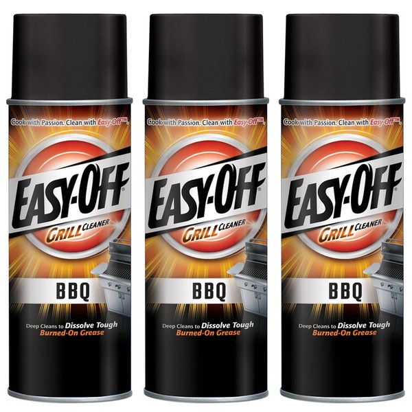 Easy-Off BBQ Grill Cleaner, Degreaser 14.5 oz Can (Pack of 3)