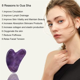 Ditind Ditind Gua Sha, Gua Sha Facial Tools, Guasha Tool for Face Tighten Skin, Gua Sha Massage Beauty Tool for Body Eyes Neck Massager with Travel Box