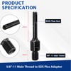 DaduoRi 5/8"-11 Male Thread to SDS Plus Arbor Core Drill