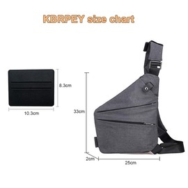 KBRPEY Umhängetasche Herren Crossbody Bag Herrentasche zum Umhängen Klein Wasserdichte Reißverschluss Handy Schultertasche Holster Handytasche für Outdoor-Sport und Wandern