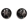 Lynlane 1 Pair Twisted Front Wheel Axle Nut Covers Conical