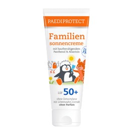 PAEDIPROTECT Family Sun Cream SPF 50+ 200 ml, Sun Protection for Baby, Children and Adults, No Perfume and Microplastics, Vegan