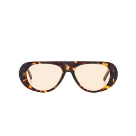 Long Keeper Retro Oversized Sunglasses Women Oval Sunglasses Flat Top Fashion Leopard Ladies Sunglasses With UV 400 (Leopard Light Brown)