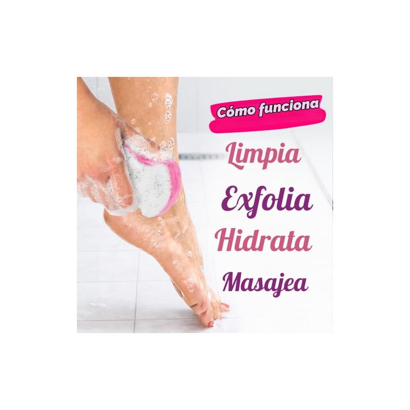 Spongeables Pedi Scrub Foot Buffer 20+ Washes, Lavender Tea Tree