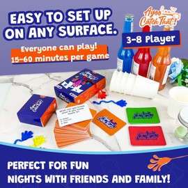 ANKAZA Ayoo — Catch That! | The Viral Sticky Hands Party Card Game – Cheers Game That Everyone Wants to Join – 115 Multi-Themed Puzzle Cards – Fun and Super Easy to Play – Take it Anywhere |