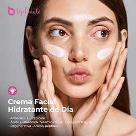 Crema Antiedad Da Mujer Hidratante Con cido Hialurnico Colgeno Vitamina E y Vitamina A - Cream Jour 50g potente regenerador celular, amino-pptidos