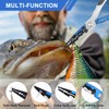 J&D Fishing Pliers, Aluminum Alloy Fishing Pliers Multi-Functional Lightweight Multi-Functional