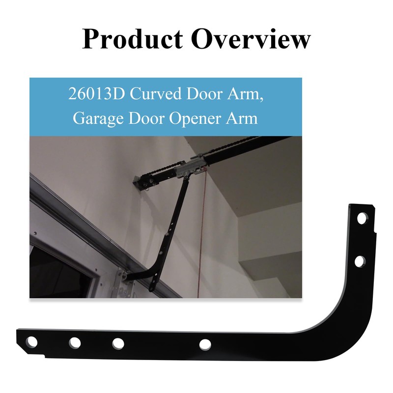Garage Door Opener Arm, Fits Most Popular Models (Curved)