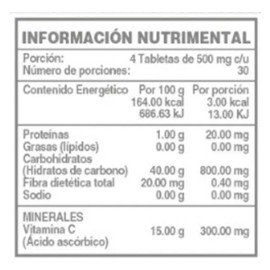 Vitamina Suplemento 120 Tabletas Widl Health Sabor