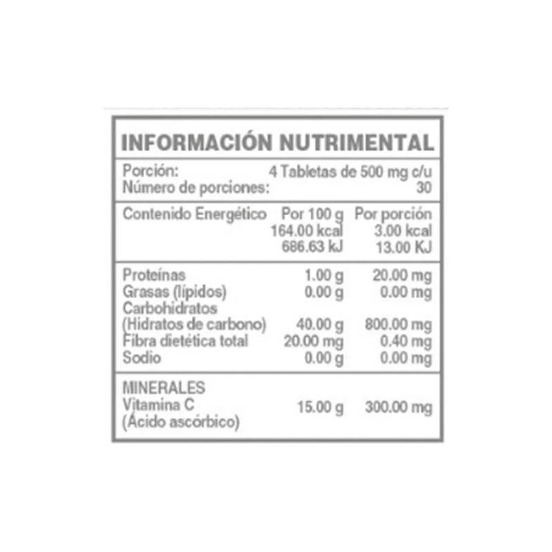 Vitamina Suplemento 120 Tabletas Widl Health Sabor