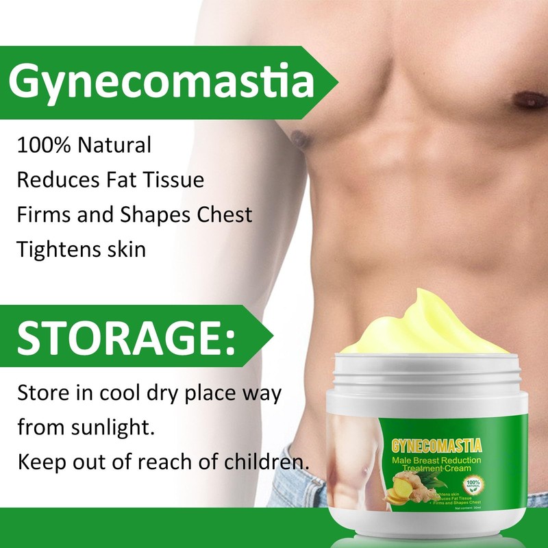Ginger Gynecomastia Cream for Men, Ginger Skin Tightening Cream for