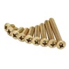 CONPHERON Brass Cross Round Head Screws Brass Screws Machine Screws