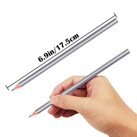 YOLUFER 36PCS Drawing Pencils, Silver Surface Marking Pencils Hard Black Core Carpenter Marking Pencils for Woodworking Marking, Drawing tools