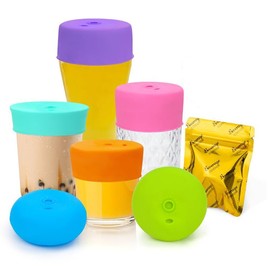Drink Protection Cover | 100% Silicone and Reusable, Perfect for Parties, Bars or Clubs, Fits All Cup Sizes | Stop Worrying About Beverage Safety (6 Colors)