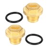 2pcs Differential Diff Brass Filler Drain Plugs with Seal Ring