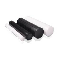 Black Delrin/Acetal Copolymer Rod 3/8" Diameter x 4' Length - Pack of 3