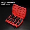 CASOMAN 1-Inch Drive Spindle Axle Nut Impact Socket Set, Deep,