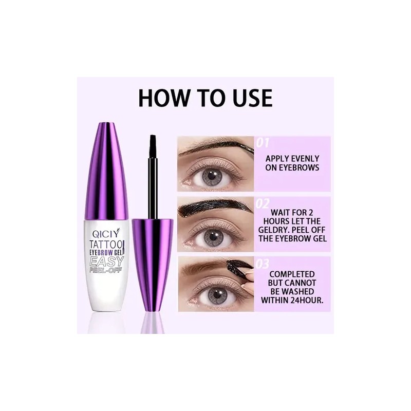 Qiciy Bálsamo Natural Grueso Para Cejas 4 Colores Naturales
