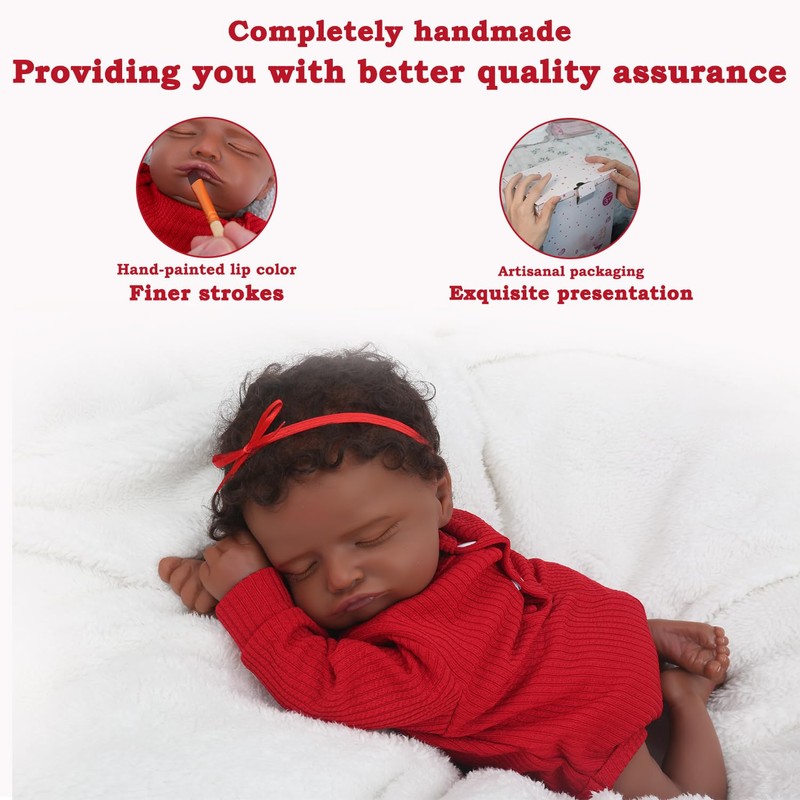 CHAREX Realistic 18 Inch Reborn Baby Doll - African American