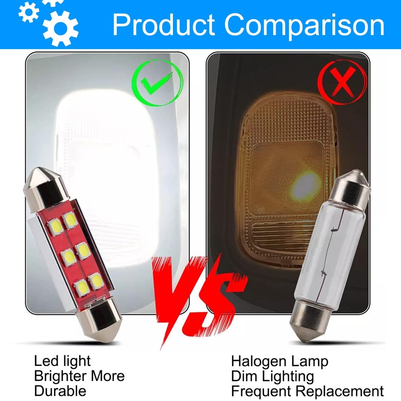 XCZBX Upgraded Overhead Console Dome Map LED Reading Light Lamp