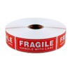 EPS Fragile - Handle with Care Shipping Stickers, 1"x3", 1000